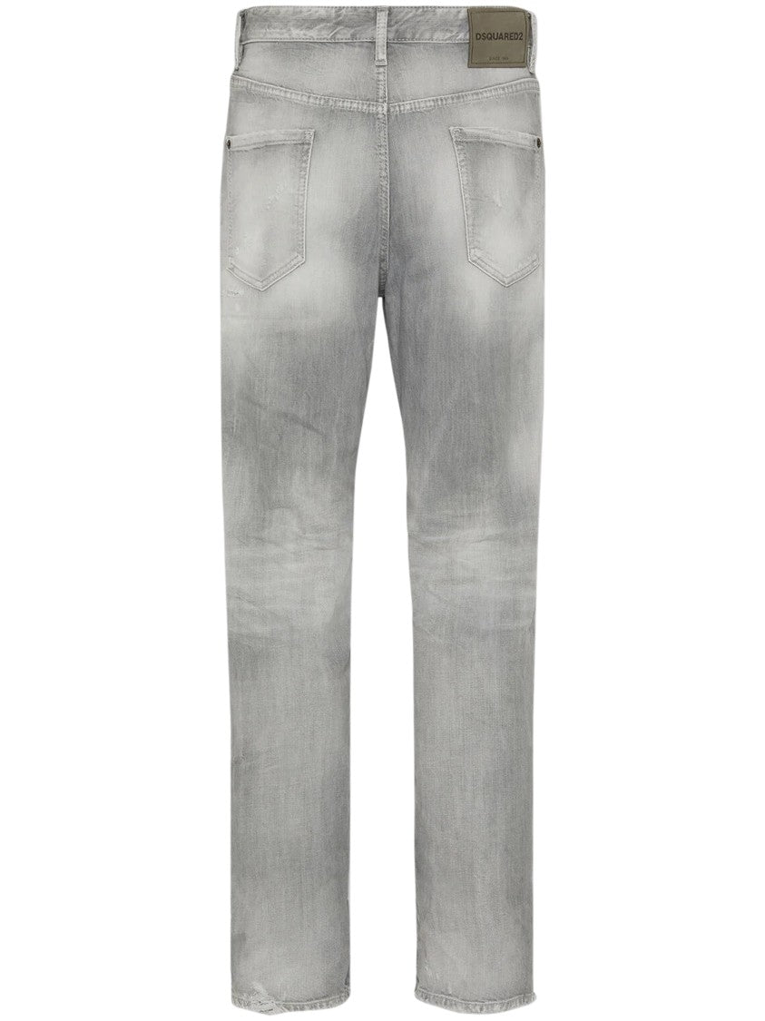 Dsquared2 Relaxed Fit Distressed Denim Jeans