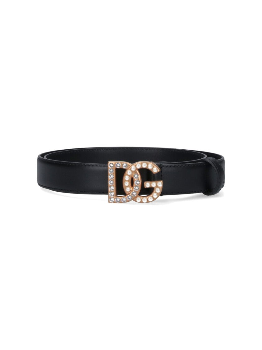 Dolce & Gabbana "Dg" Faux Pearl Belt