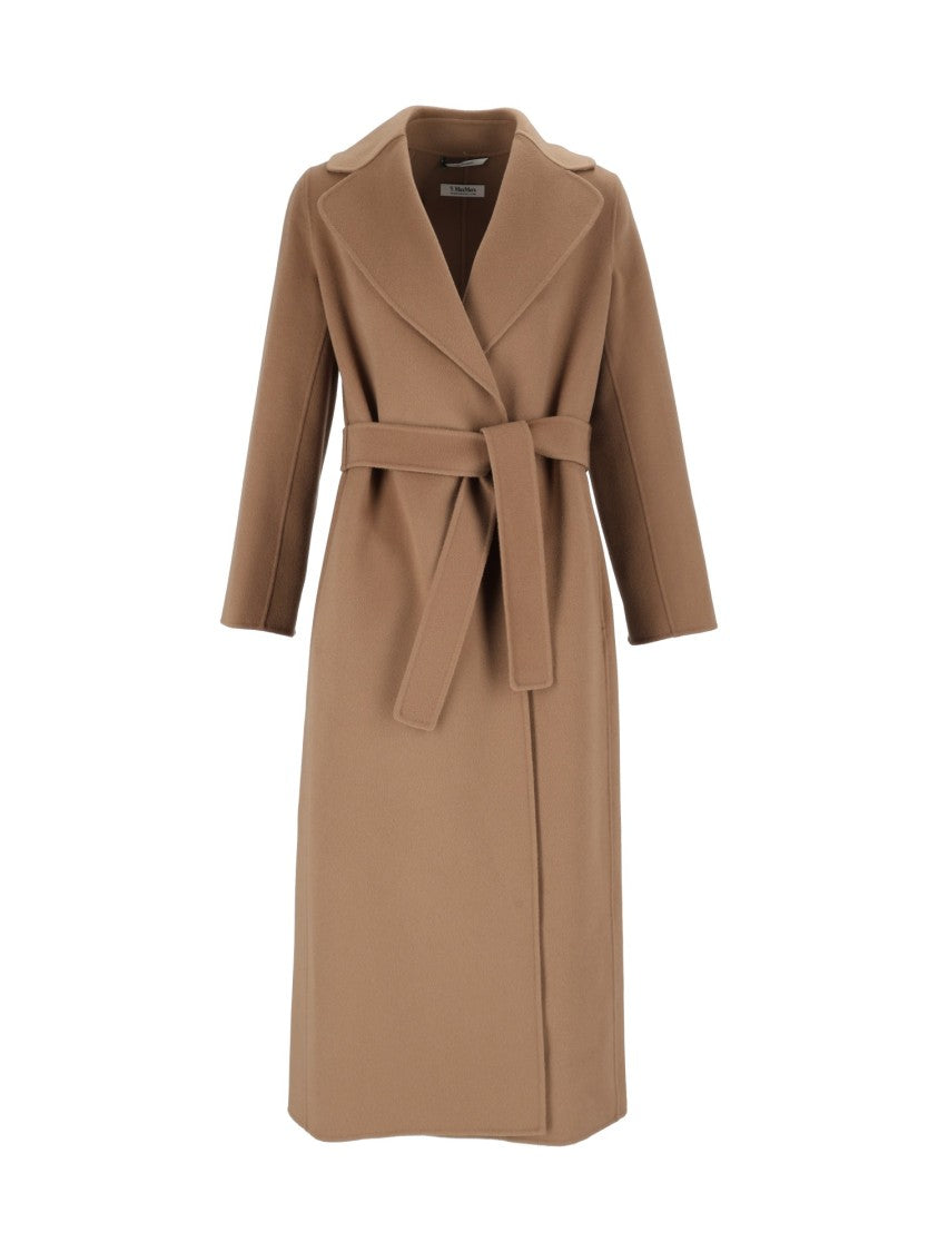 Max Mara Camel Poldo Belted Wrap Coat