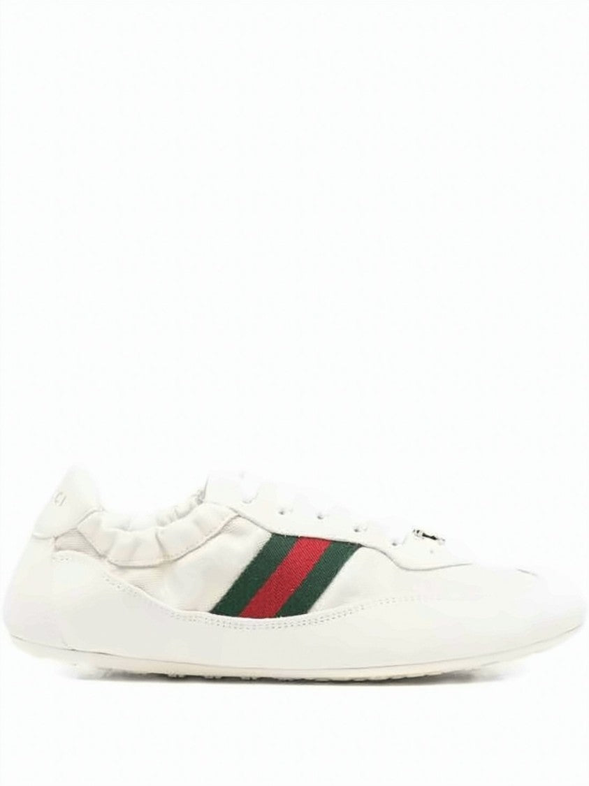 Gucci Low-Profile Suede And Canvas Sneakers
