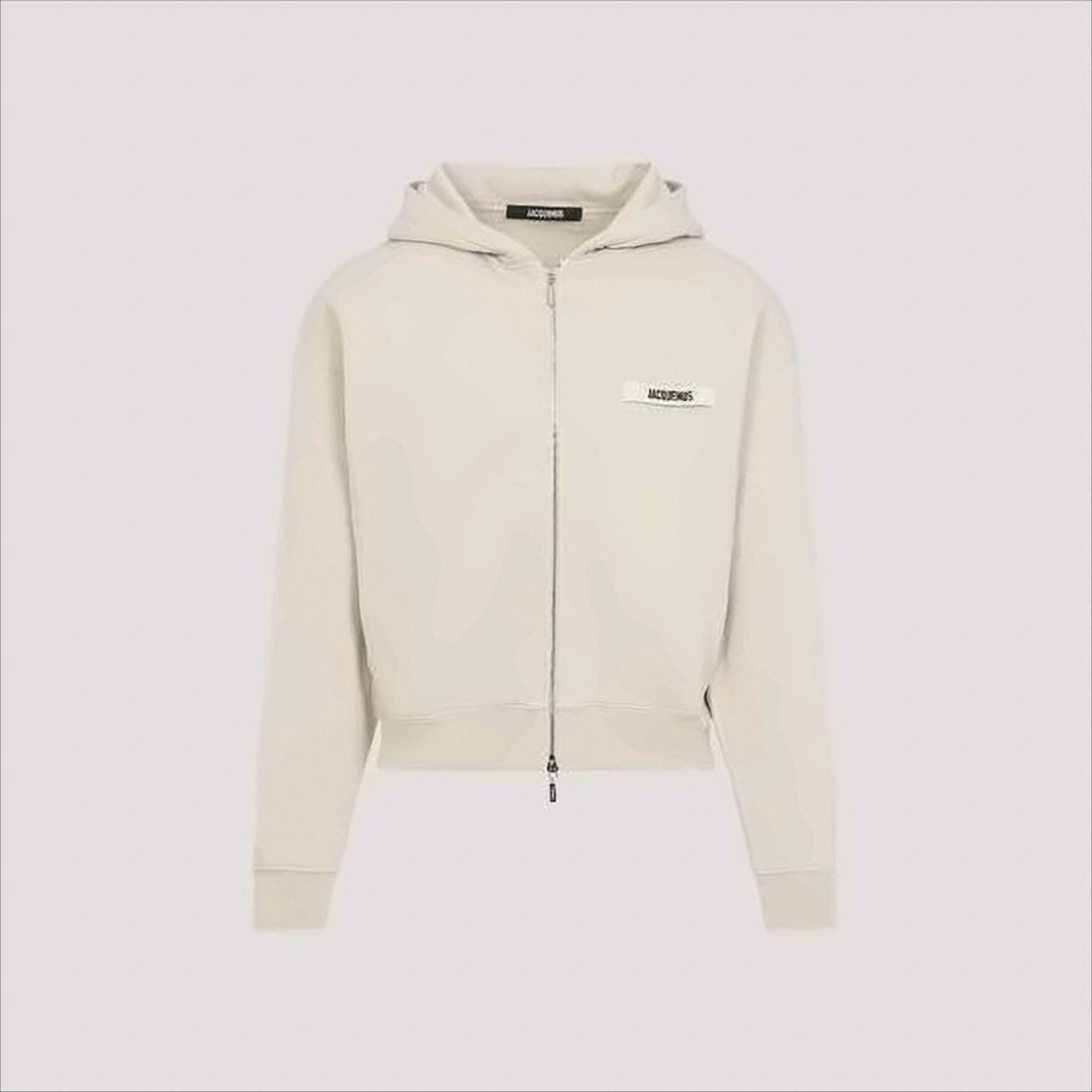 Jacquemus Zip-Up Relaxed Fit Hoodie With Text Patch