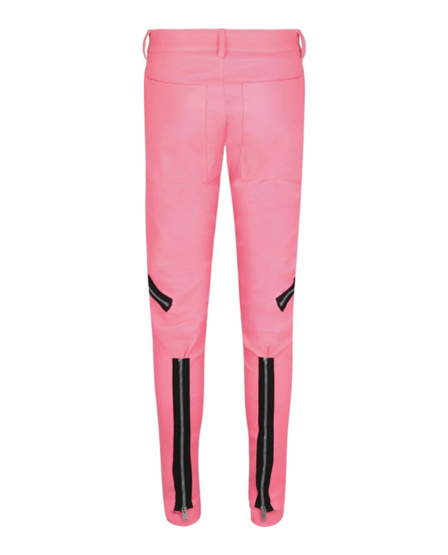 Givenchy Exposed Zipper Skinny Leather Pants