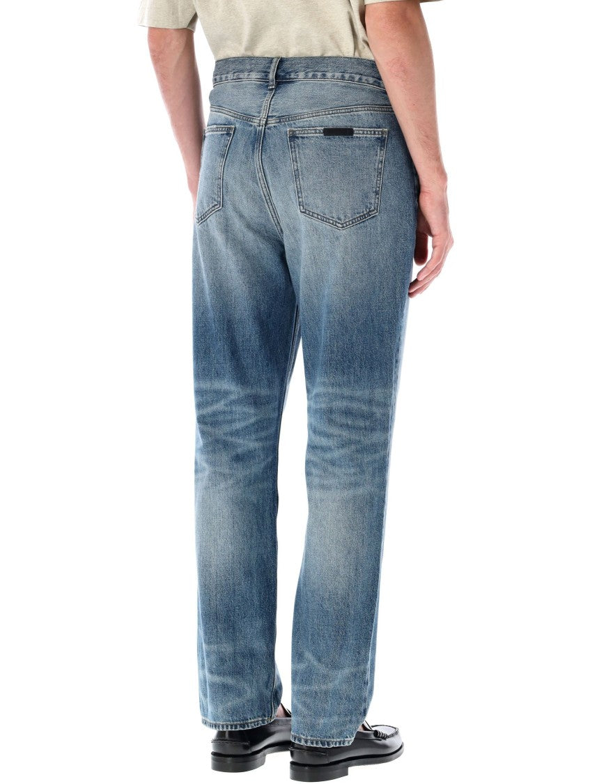Fear Of God Straight Leg Denim 5-Pocket Jeans With Button Fly