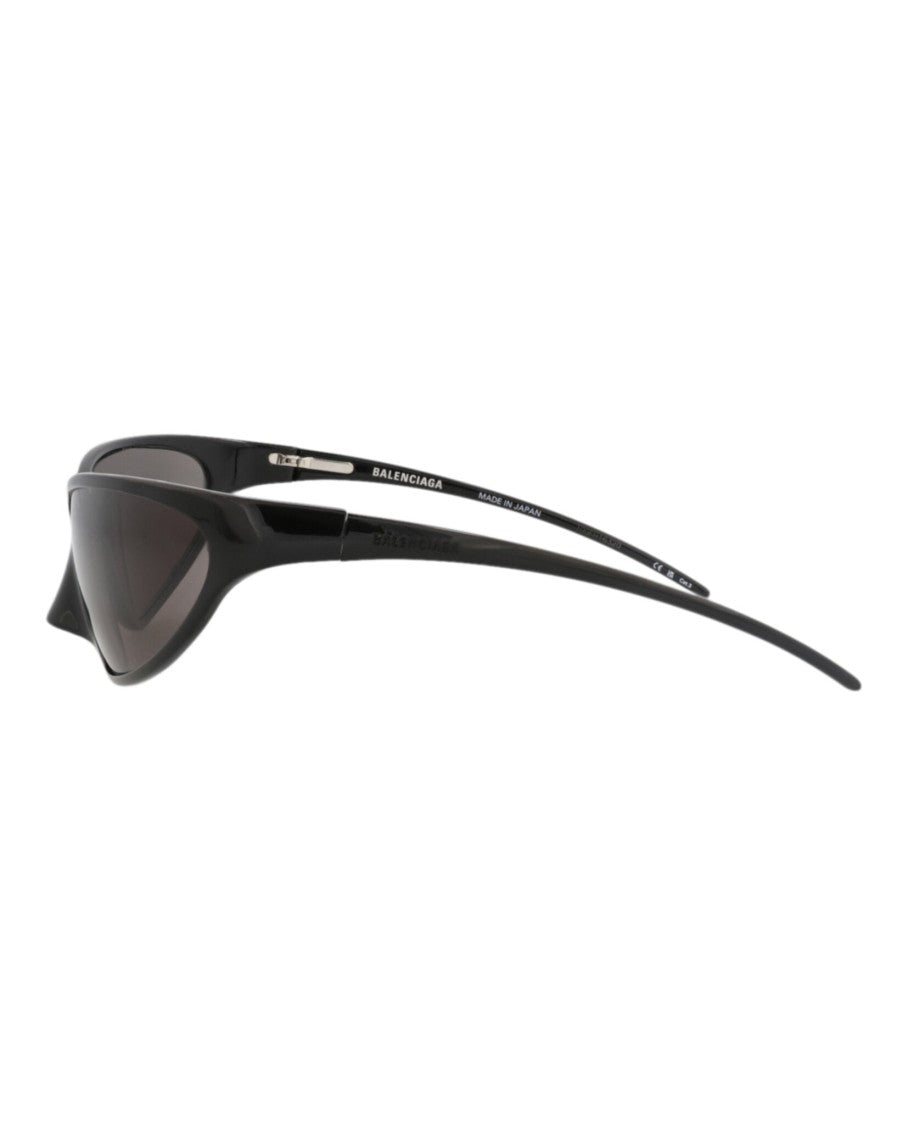 Balenciaga Shield-Frame Alluminum Sunglasses