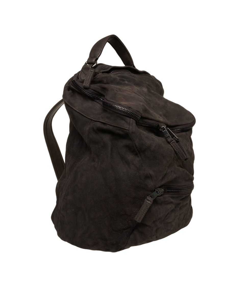 Giorgio Brato Suede Backpack With Textured Finish And Refined Craftsmanship