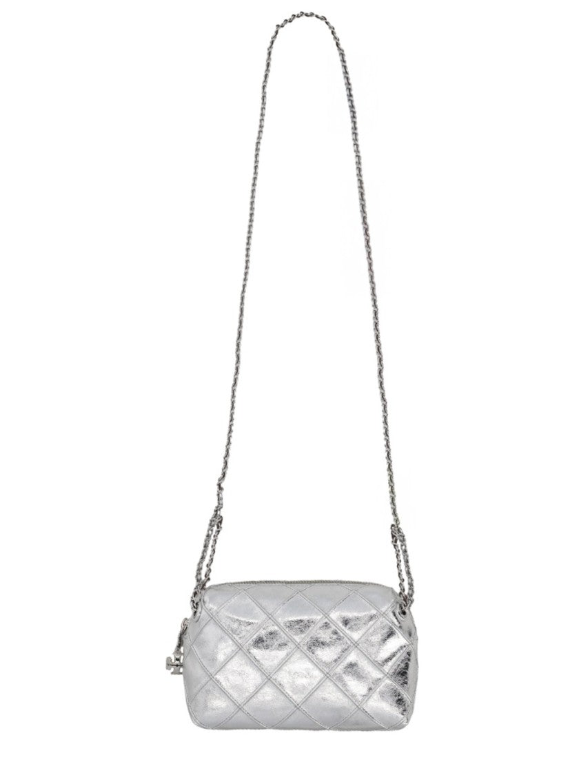 Tory Burch Fleming Shiny Quilted Bag