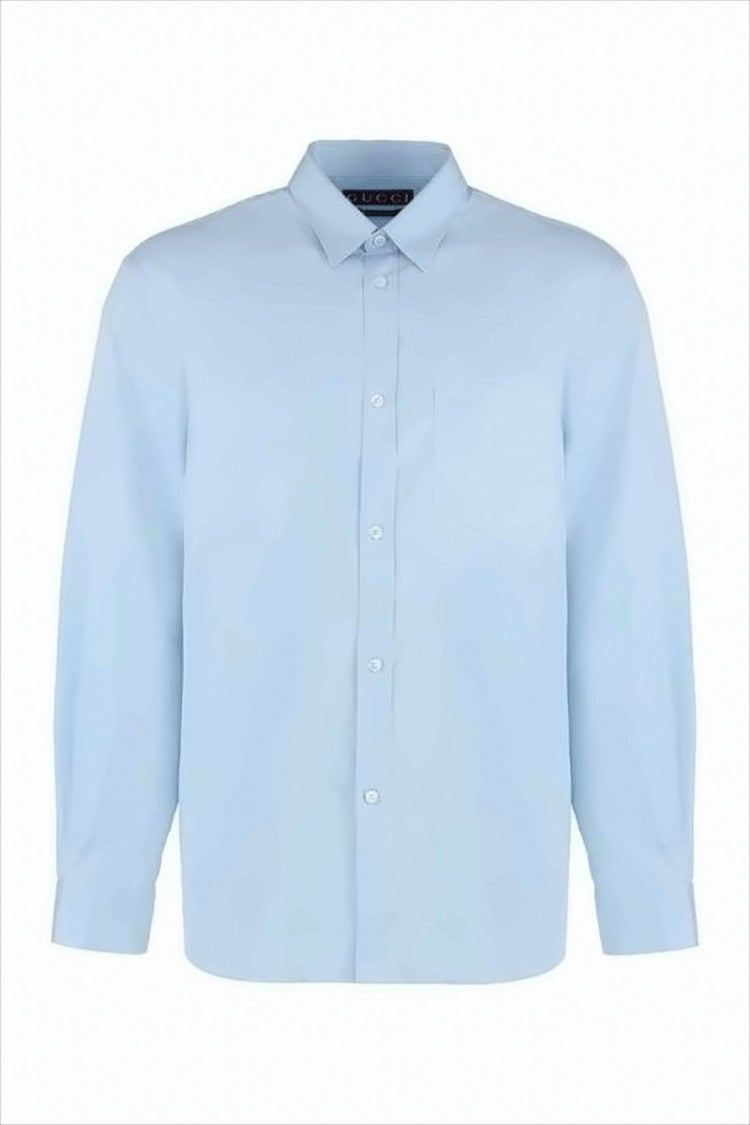 Gucci Light Blue Button-Down Long-Sleeve Shirt