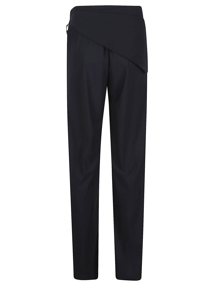 Hamoulet High-Waisted Pants With Unique Belt Detail