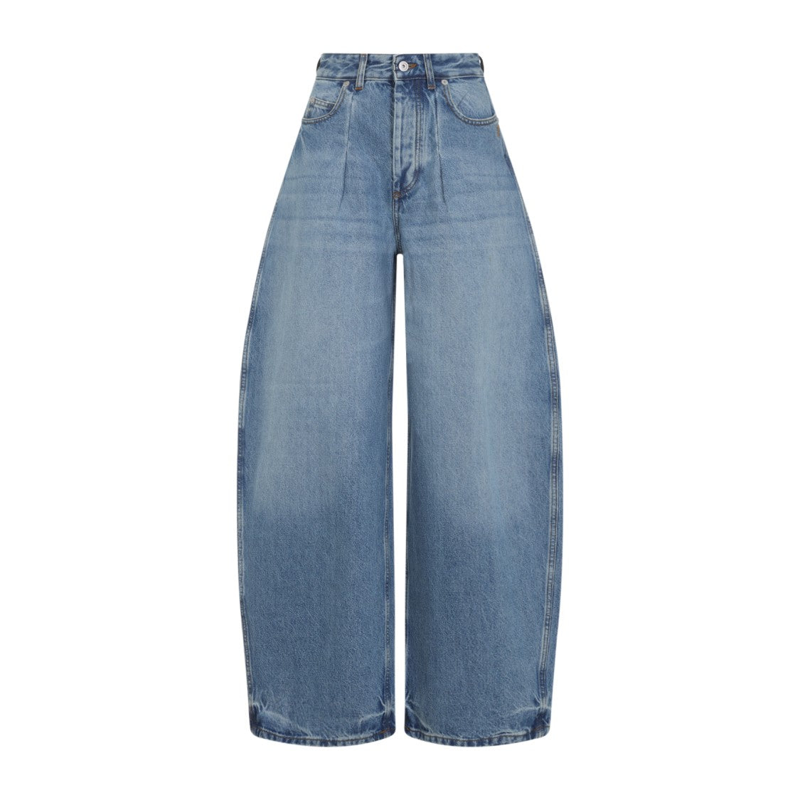 Jacquemus Le De-Nimes Ovalo Blue Cotton Jeans