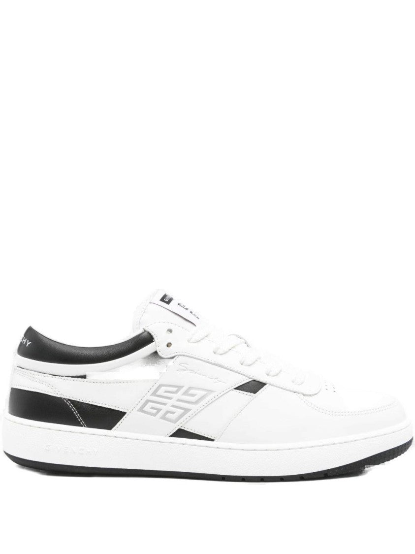 Givenchy White Leather Sneakers With Distinctive Logo