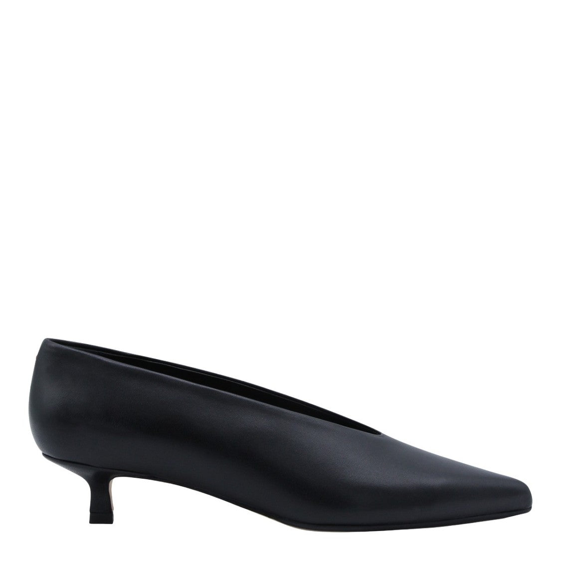 Aeydē High Heel Black Pumps With Polished Finish