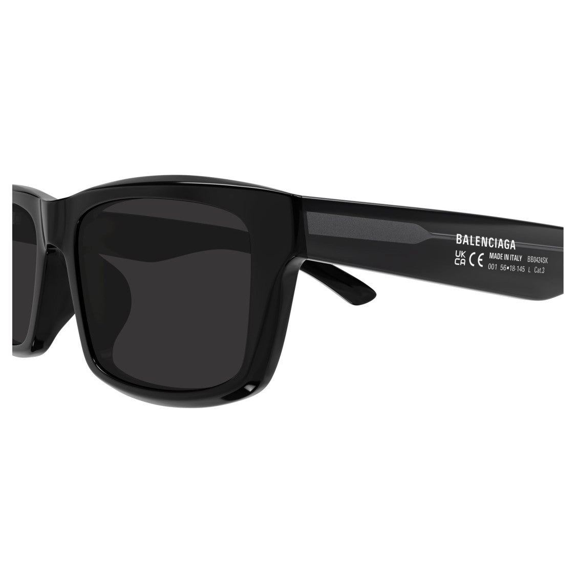 Balenciaga Bb0424sk Rectangular Frame Sunglasses In Recycled Acetate