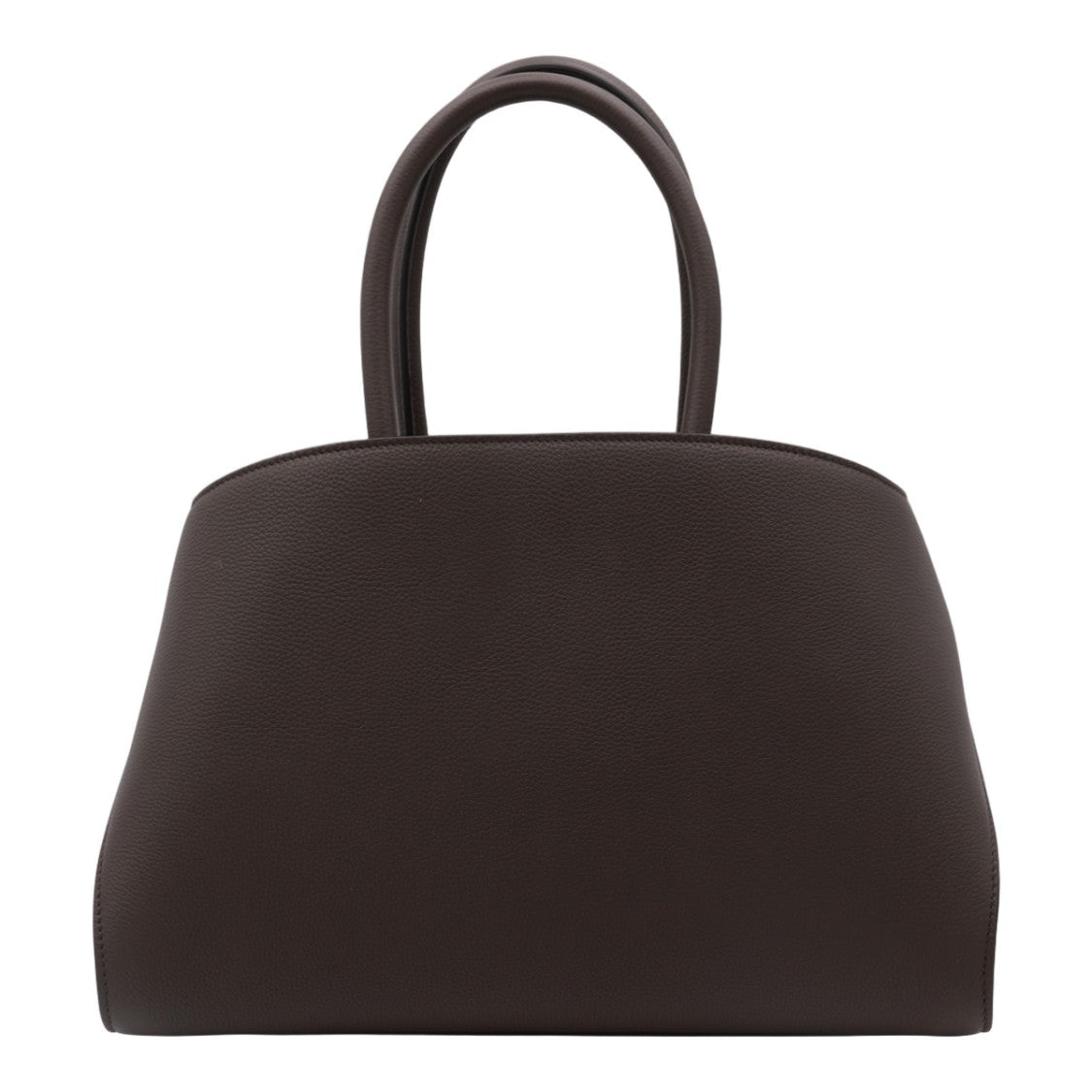 Ferragamo Structured Leather Handbag With Dual Handles