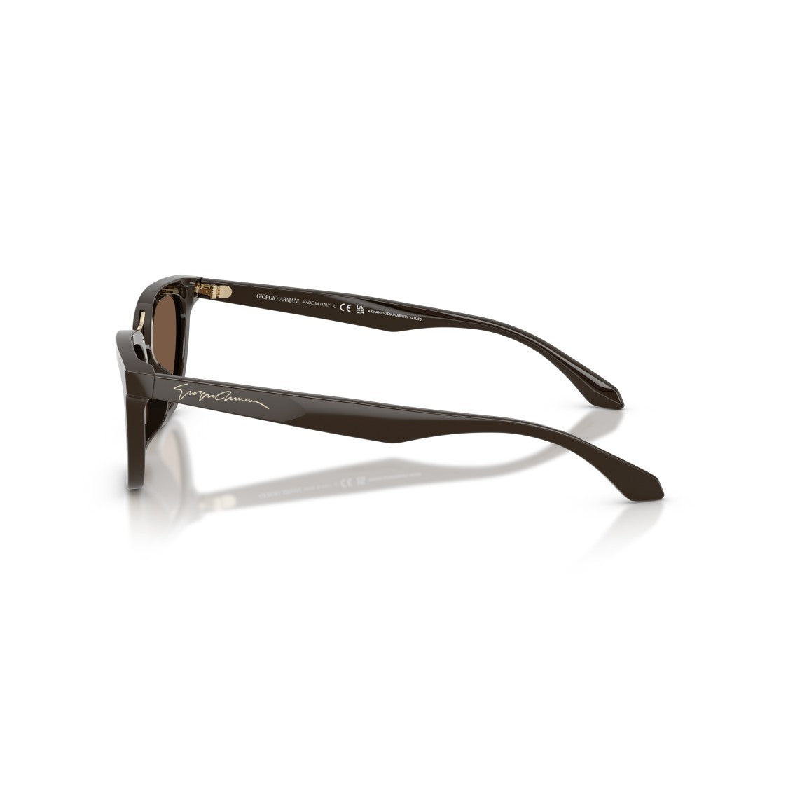 Giorgio Armani 0Ar8253u Angular Acetate Sunglasses With Gold Metal Bridge