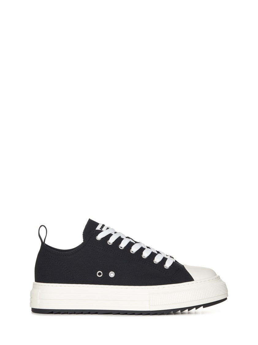 Dsquared2 Black Cotton Blend Sneakers