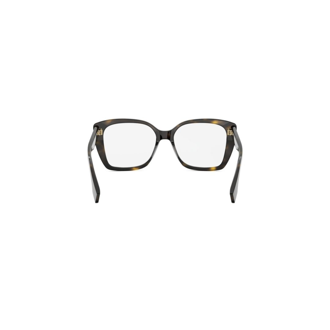 Fendi Fe50127i Oversized Square Tortoiseshell Frame Eyeglasses