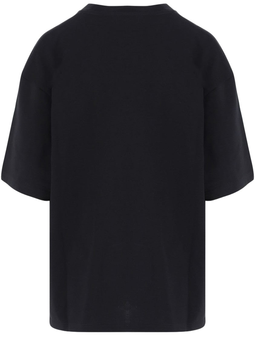 Just Cavalli Cotton T-Shirt With Bold Panther Graphic And Rhinestone Detail