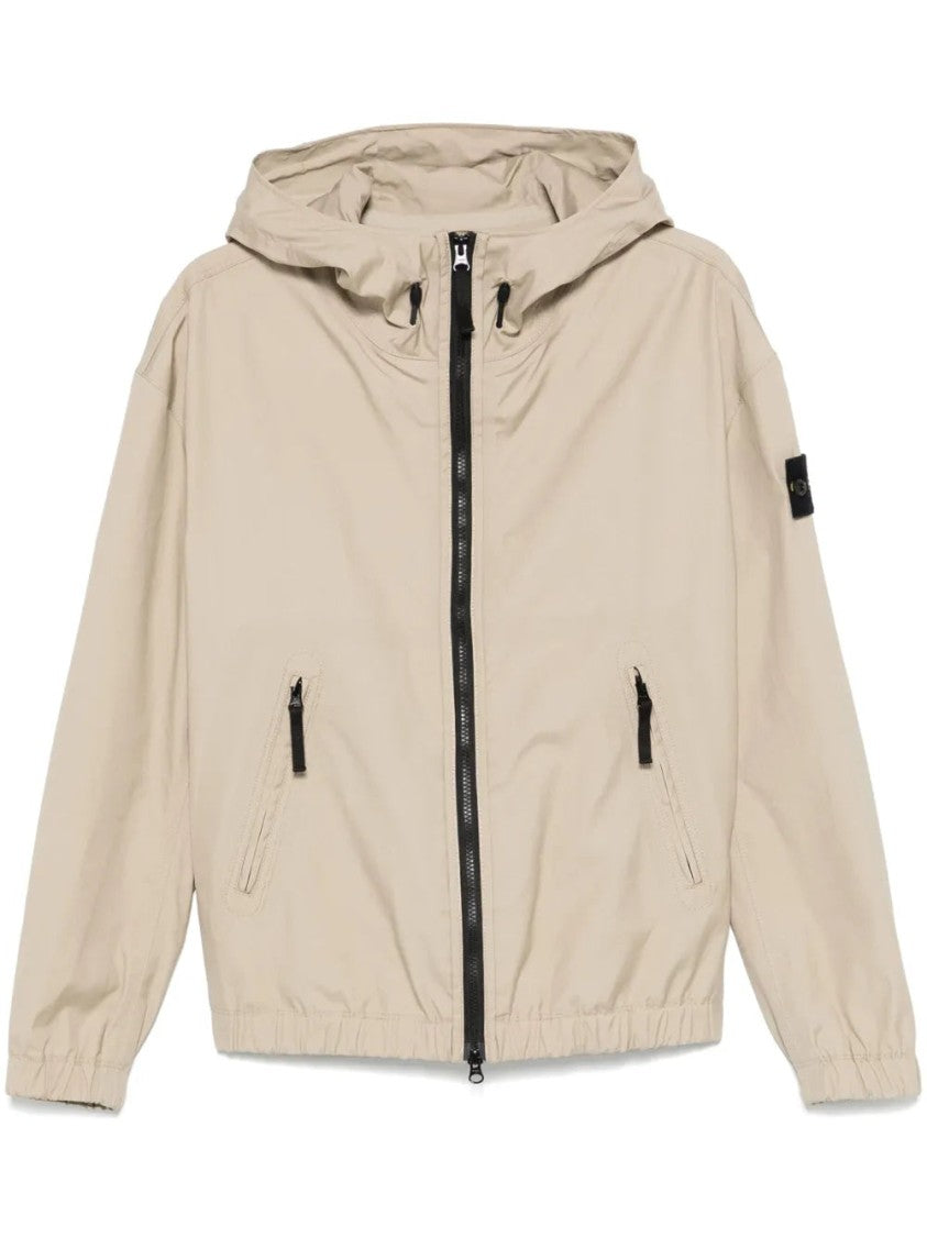 Stone Island Wind-Resistant Blush Beige Watro-Tc Jacket
