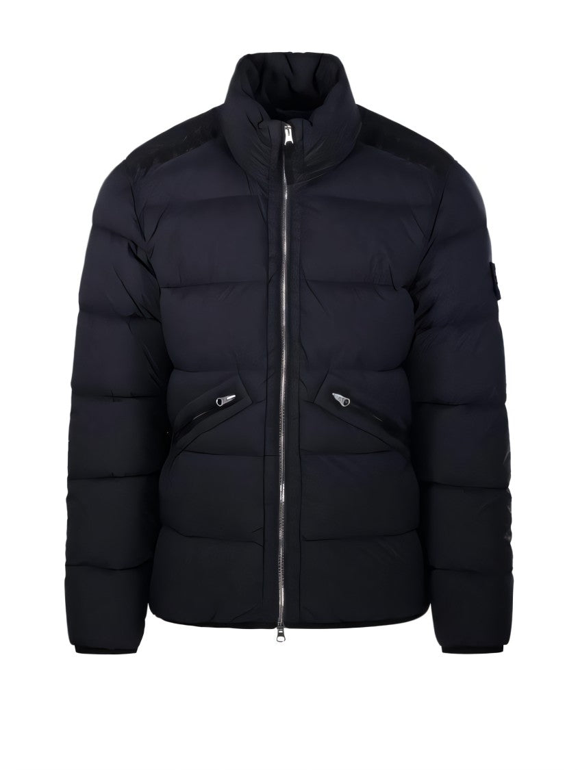 Stone Island Quilted Blue Padded Jacket