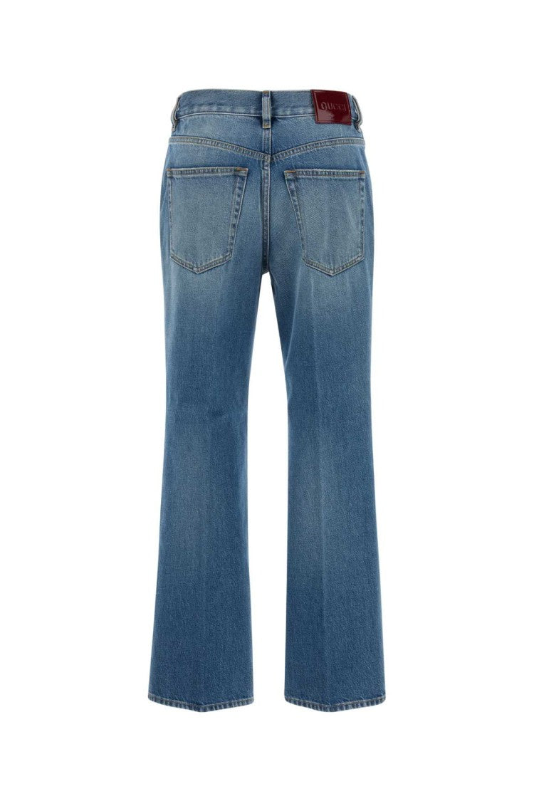 Gucci Flared Mid-Rise Denim Jeans