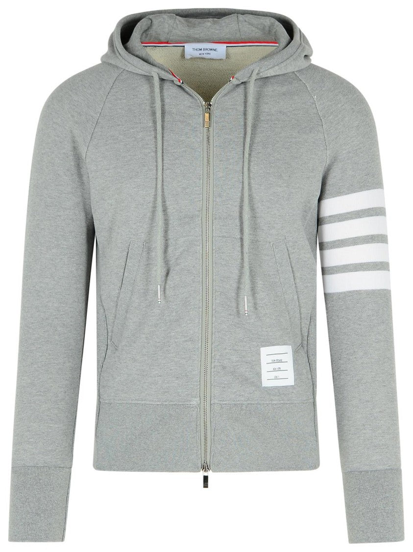 Thom Browne Gray Cotton Sweatshirt