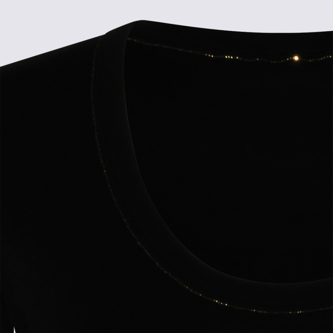 Fabiana Filippi Sleek Fitted Black Top With Scoop Neckline