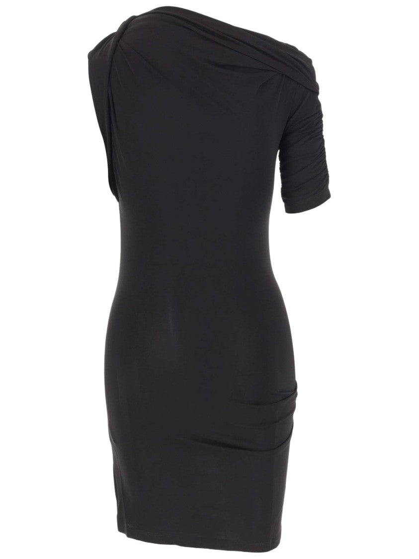 Jacquemus Draped Mini Dress With Three-Quarter Sleeves