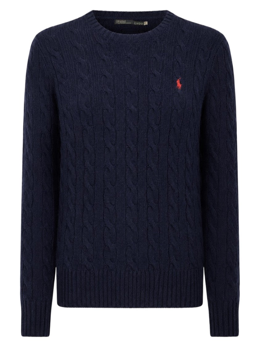 Polo Ralph Lauren Slim Fit Cable Knit Sweater With Ribbed Cuffs