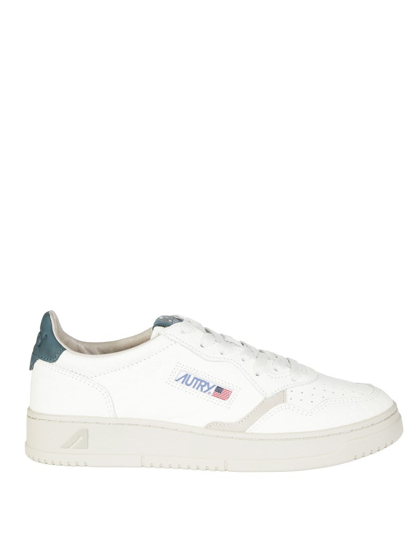 Autry White Medalist Low Leather Sneakers