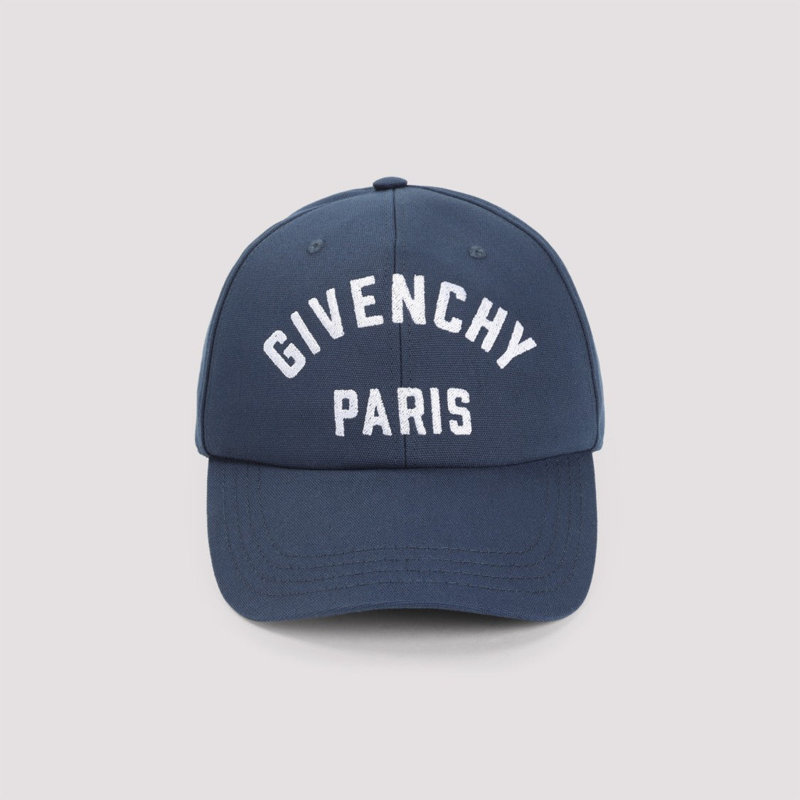 Givenchy Navy-Blue Cotton Curved Cap