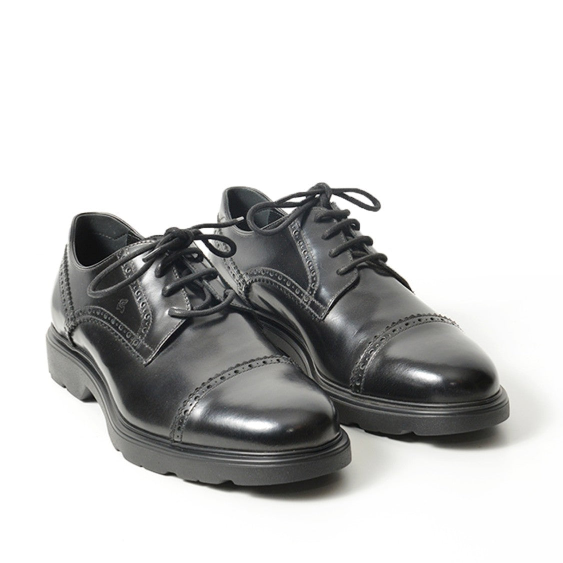 Hogan Derby Legato In Pelle Nera
