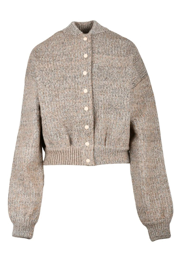 Sportmax Edda Cardigan With Clip - Beige