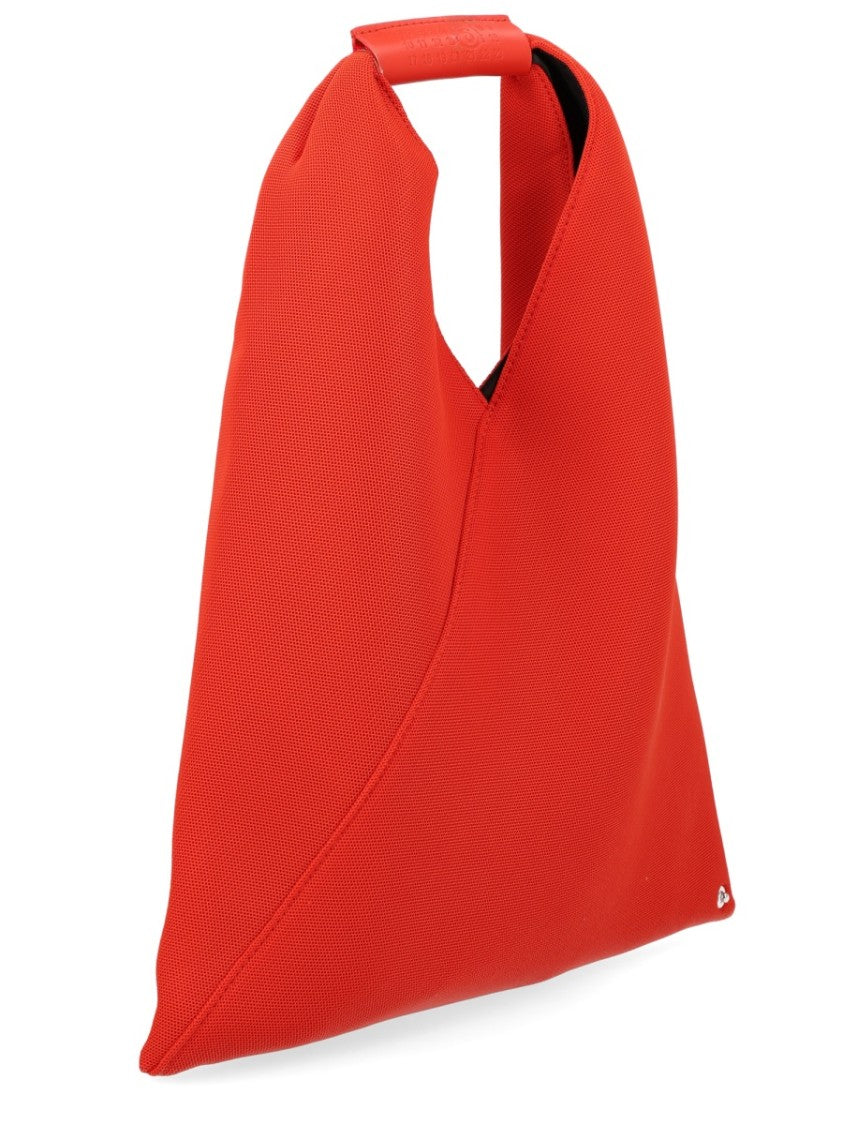 Mm6 By Maison Margiela Red Japanese Small Polyester Tote Bag
