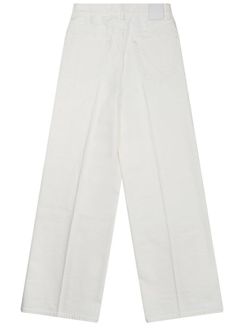 Totême Wide-Leg Cotton Denim Jeans With Classic Five-Pocket Style