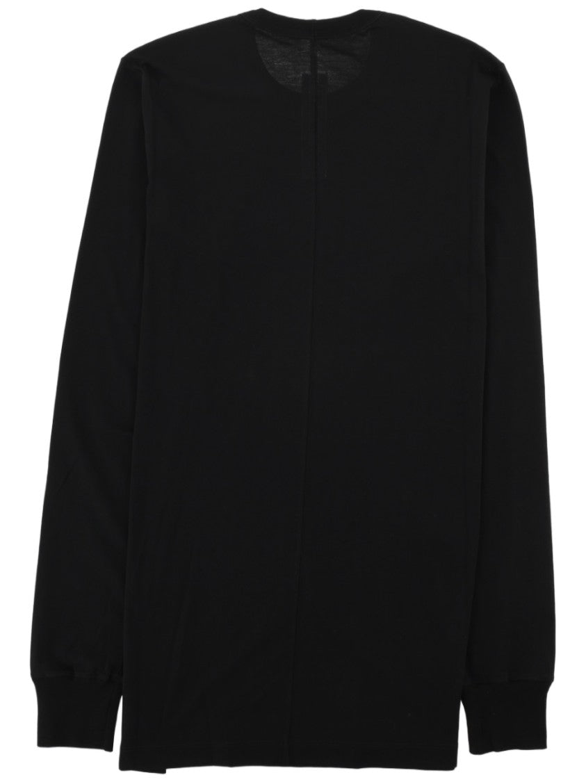 Rick Owens Level Ls T Long-Sleeve Black Cotton T-Shirt