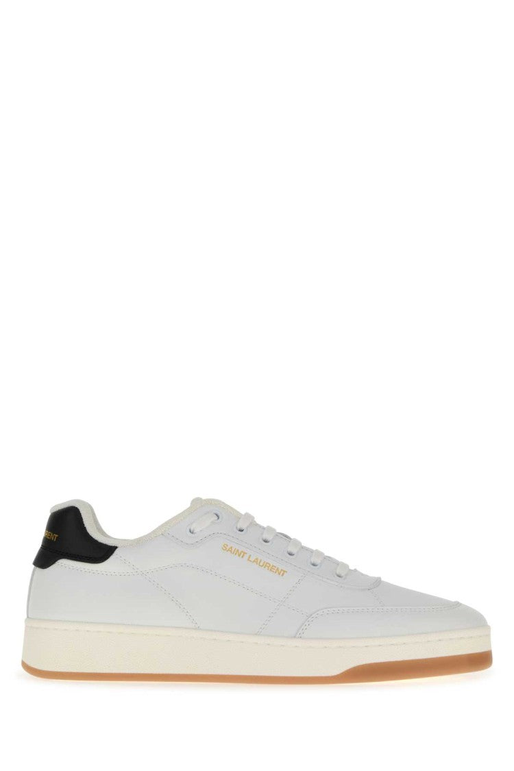 Saint Laurent White Leather Sl/61 Sneakers