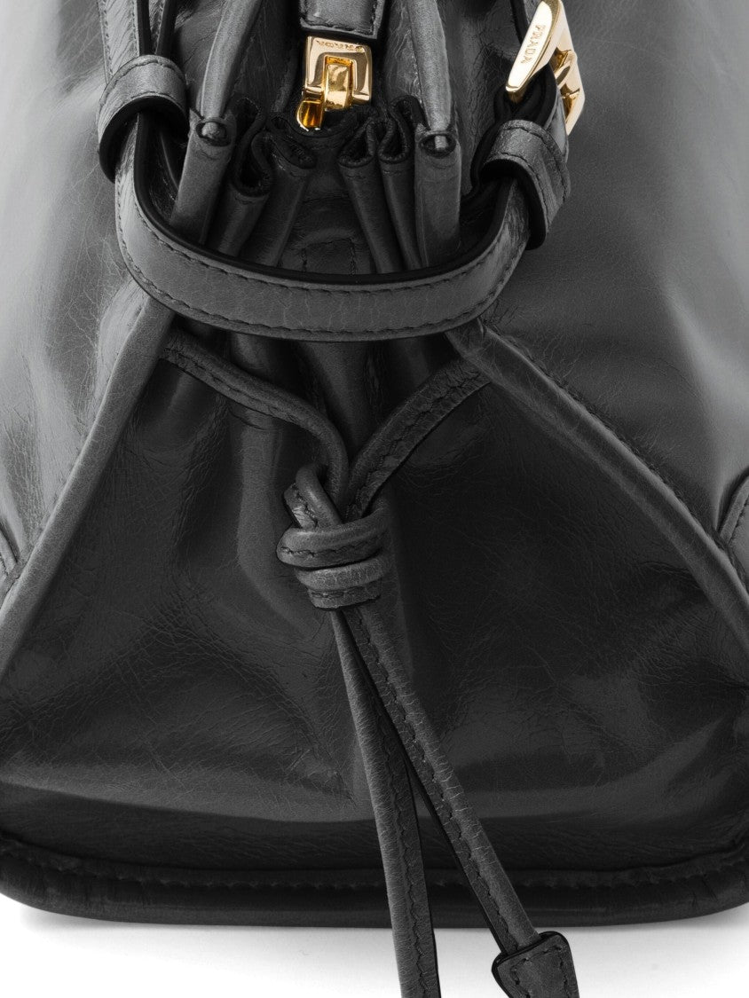 Prada Black Bonnie Smooth Leather Medium Shoulder Bag