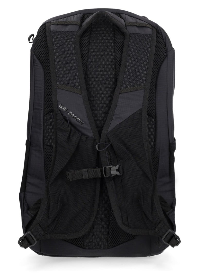Salomon Spacious Black Backpack With Zip Closure And Adjustable Straps