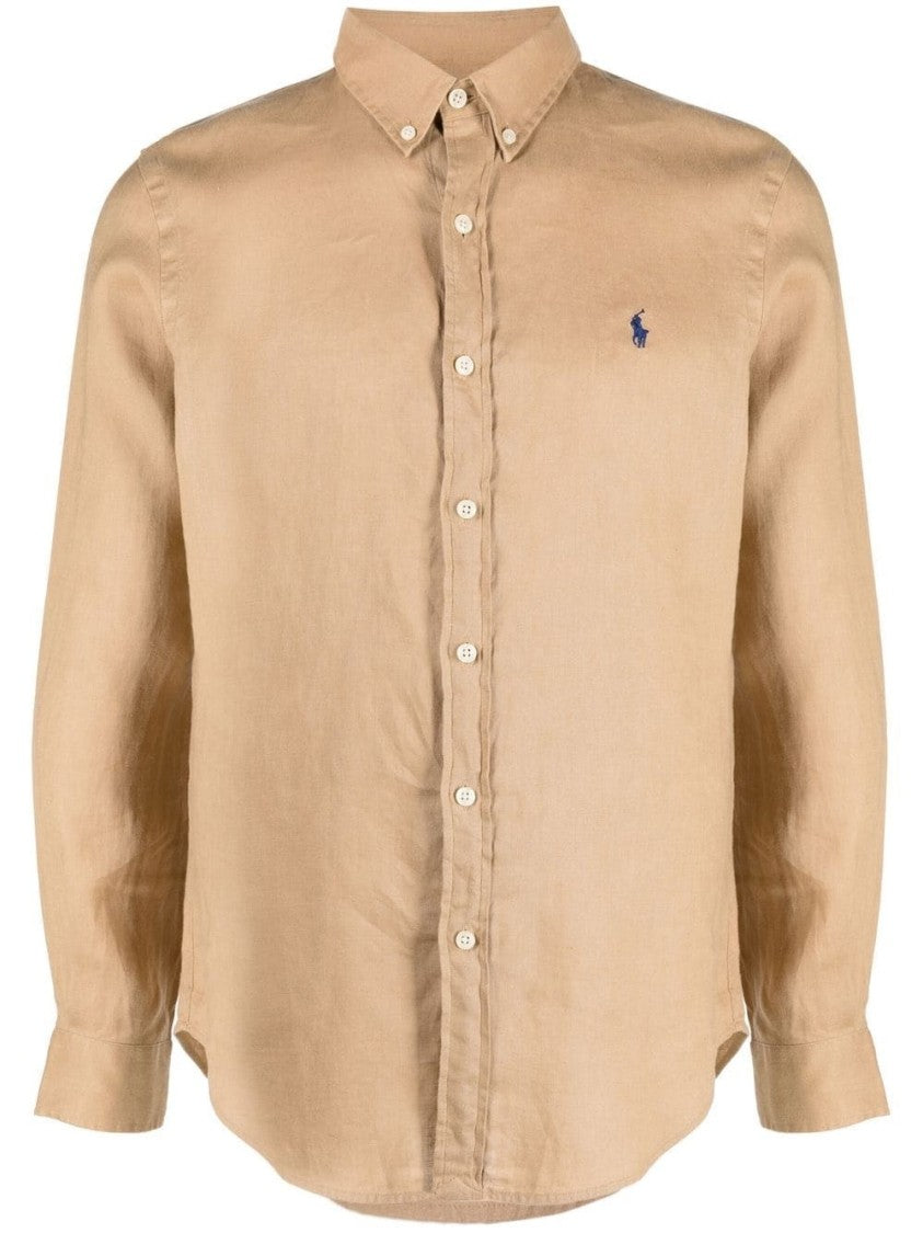 Polo Ralph Lauren Long Sleeve Button-Down Linen Shirt