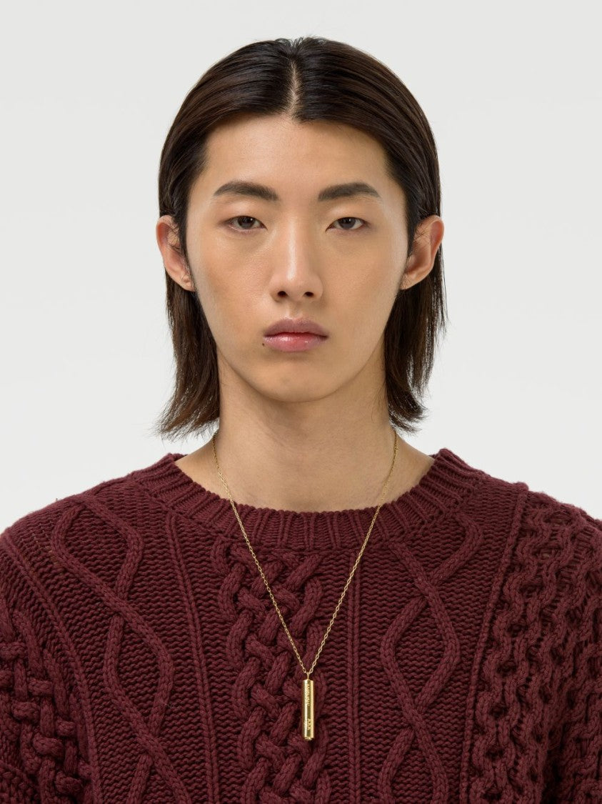 Ambush Gold-Tone Sterling Silver Battery Pendant Necklace