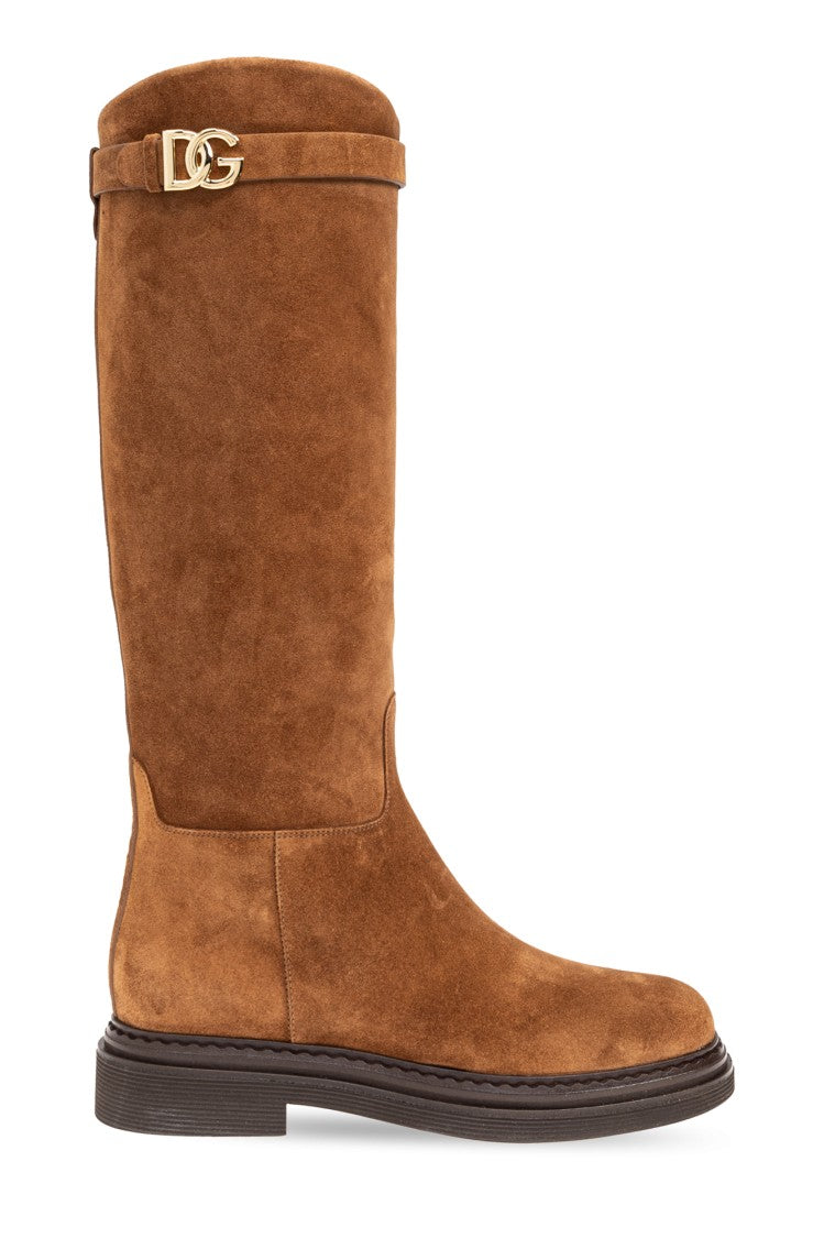 Dolce & Gabbana Knee-High Suede Boots