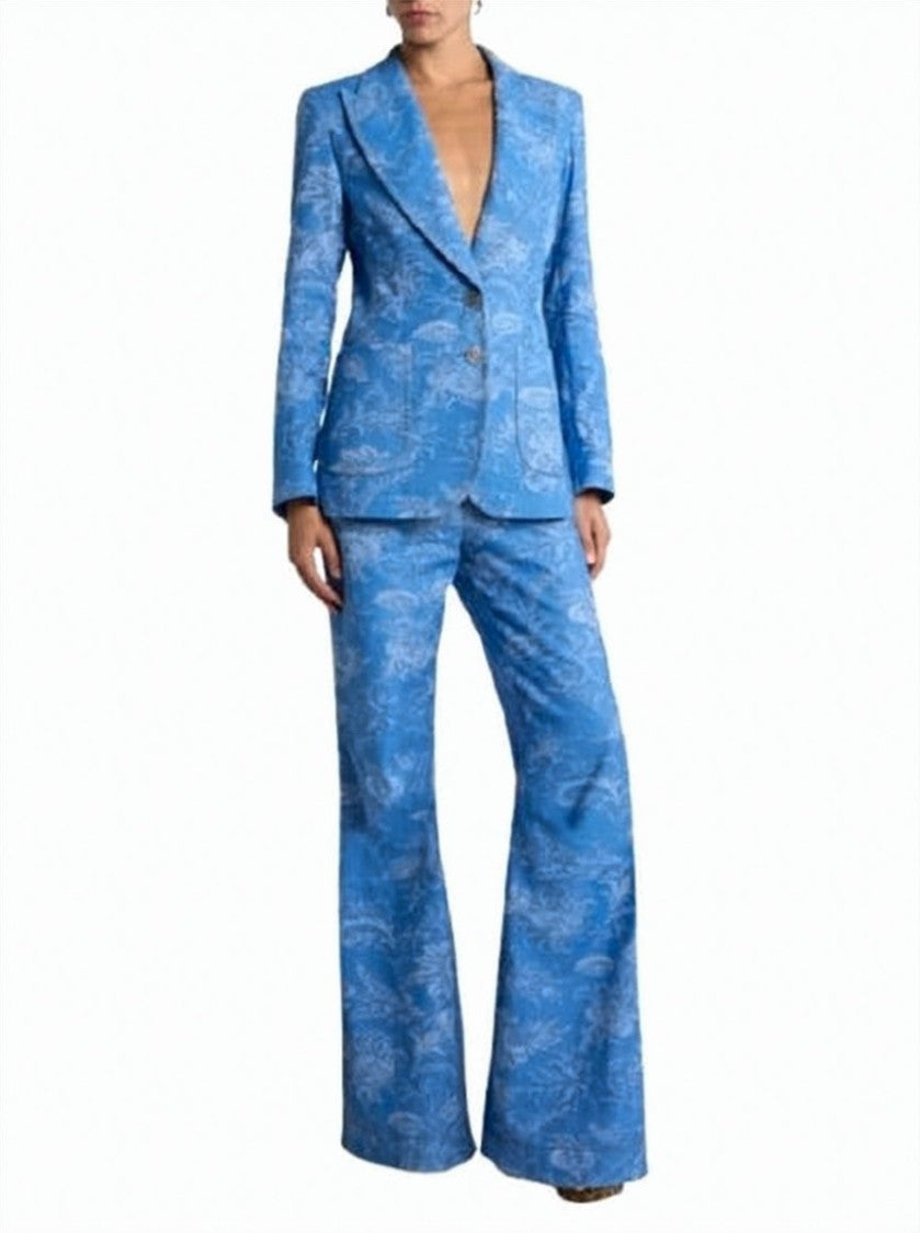 Etro Flared Light Blue Jeans
