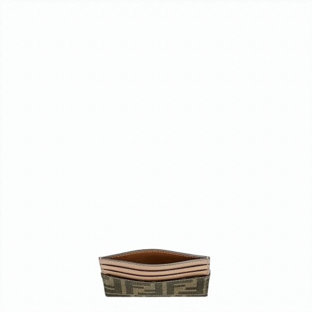 Fendi Monogrammed Calf Leather Cardholder