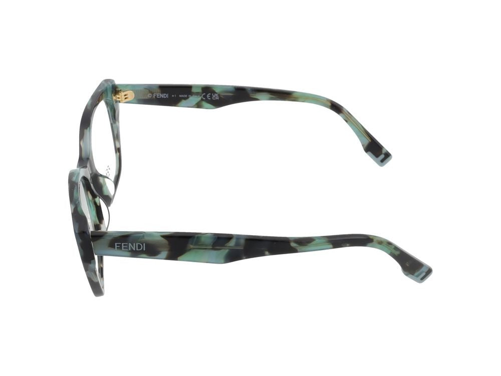 Maison Fendi Fe50001i Black Rectangular Frame Glasses