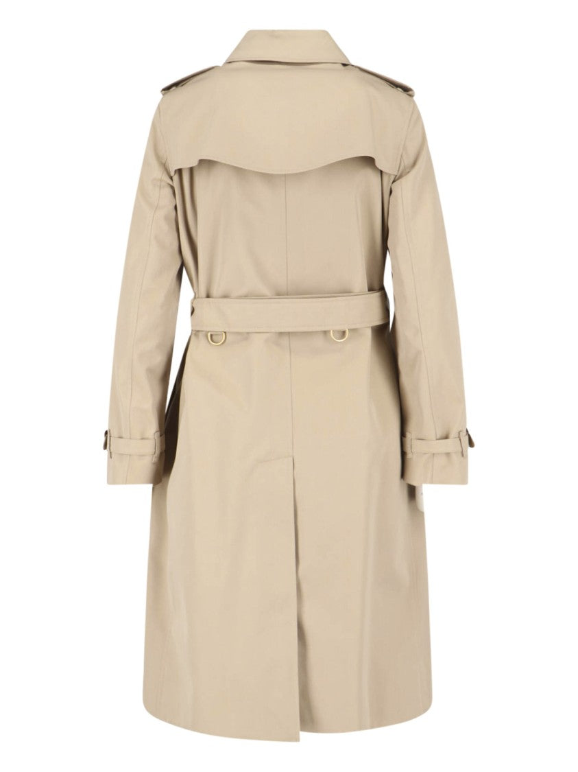 Burberry Kensington Heritage Beige Double-Breasted Trench Coat