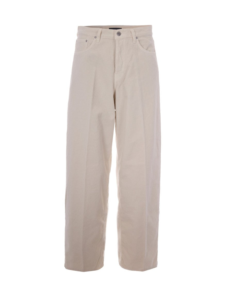 Haikure High-Waisted Wide-Leg Jeans In Ribbed Corduroy
