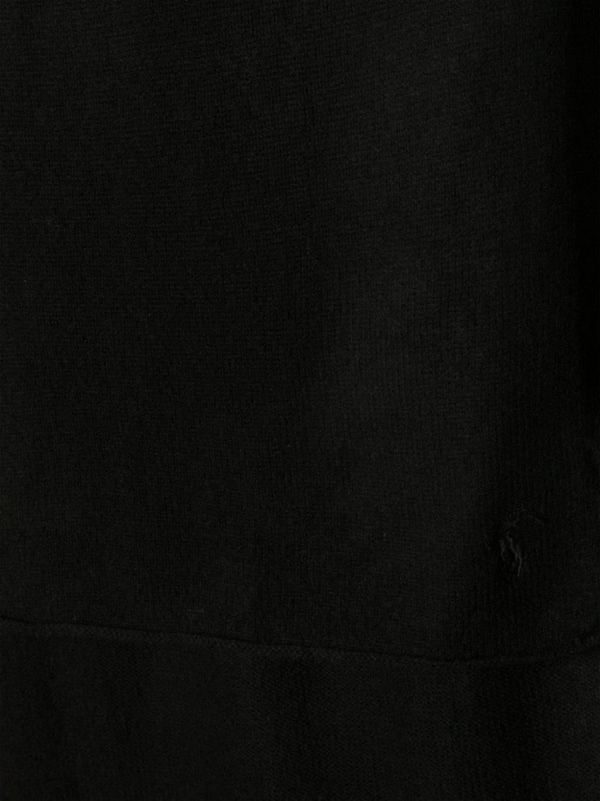 Polo Ralph Lauren Sophisticated Black Wool Scarf Wrap