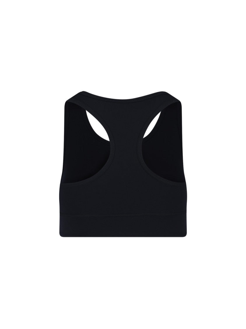 Balenciaga "Activewear" Crop Sport Top – Black