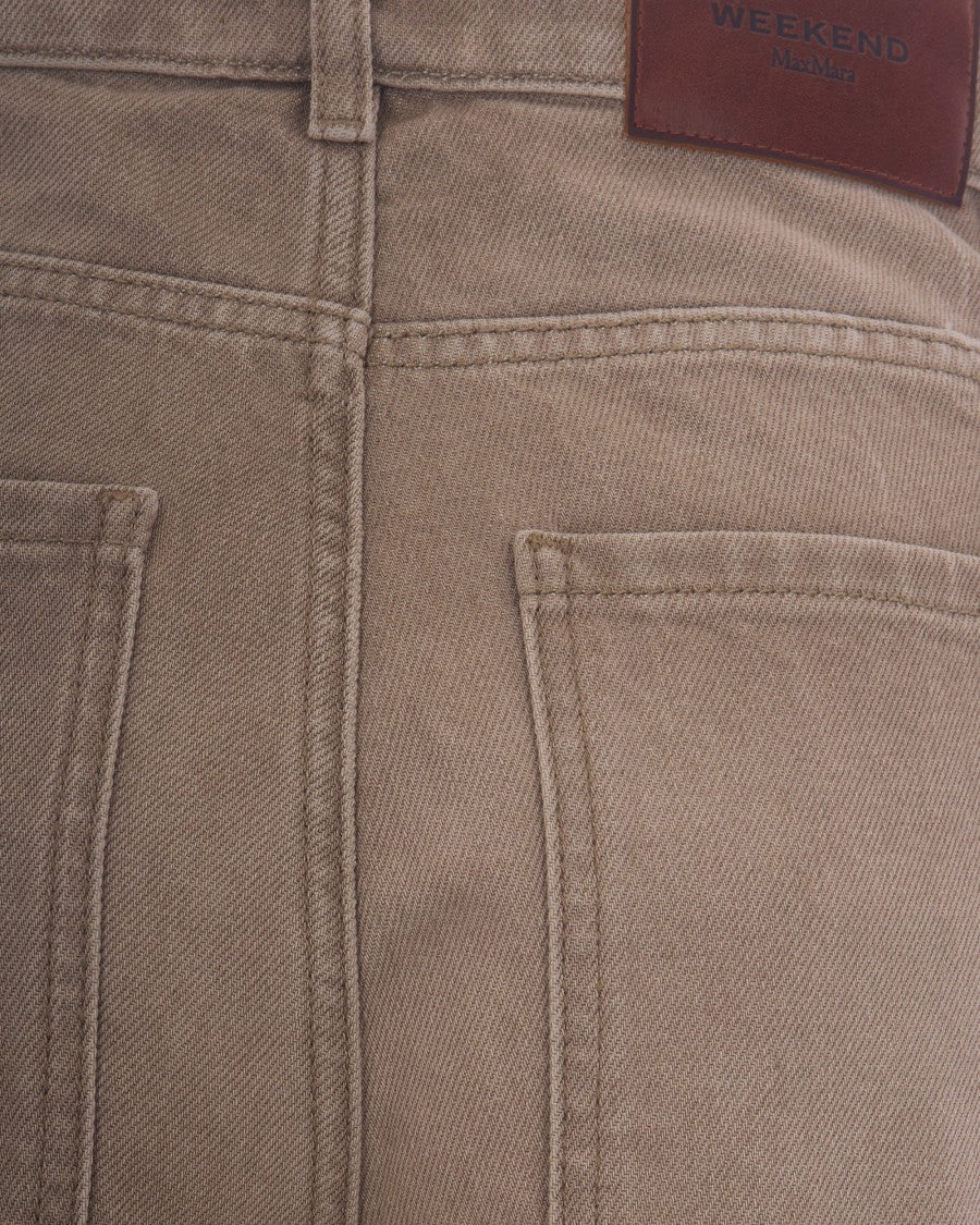 Max Mara Cappuccino Arcadia Cotton Jeans