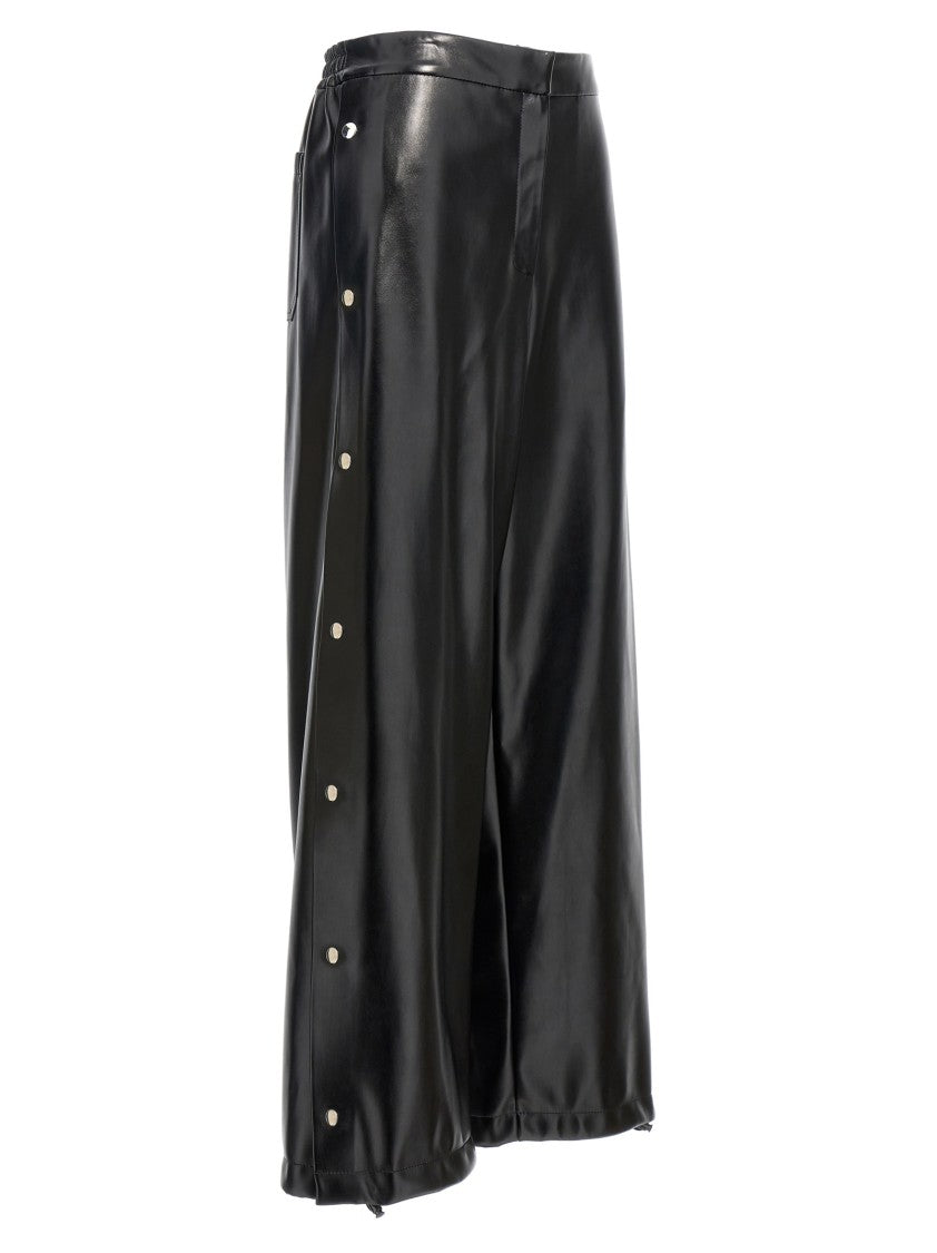 Stella Mccartney Alter Mat Leather-Effect Wide Leg Trousers